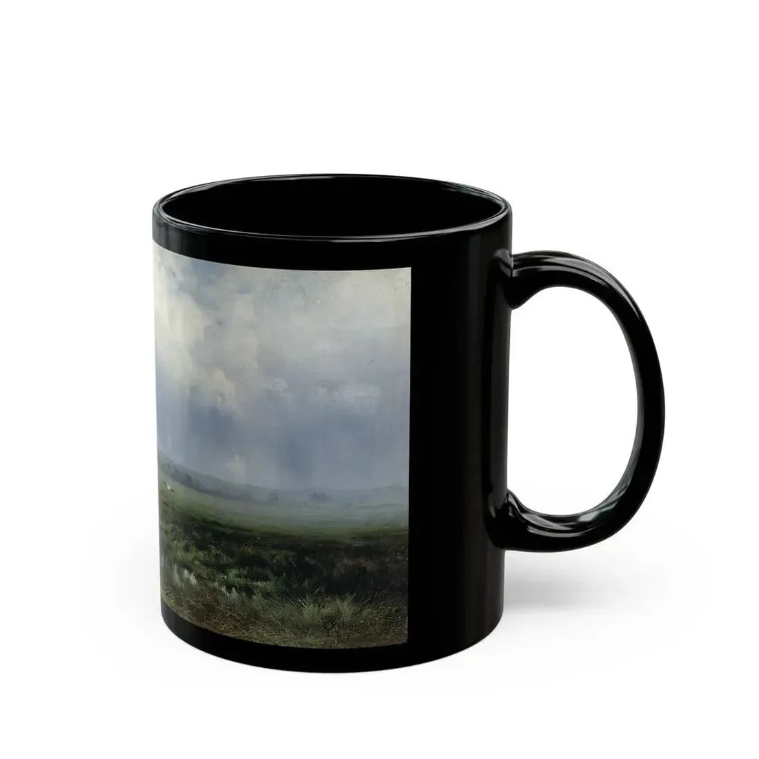 Konstantin Yakovlevich Kryzhitsky (1858-1911) A Swamp - Black Coffee Mug - Go Mug Yourself