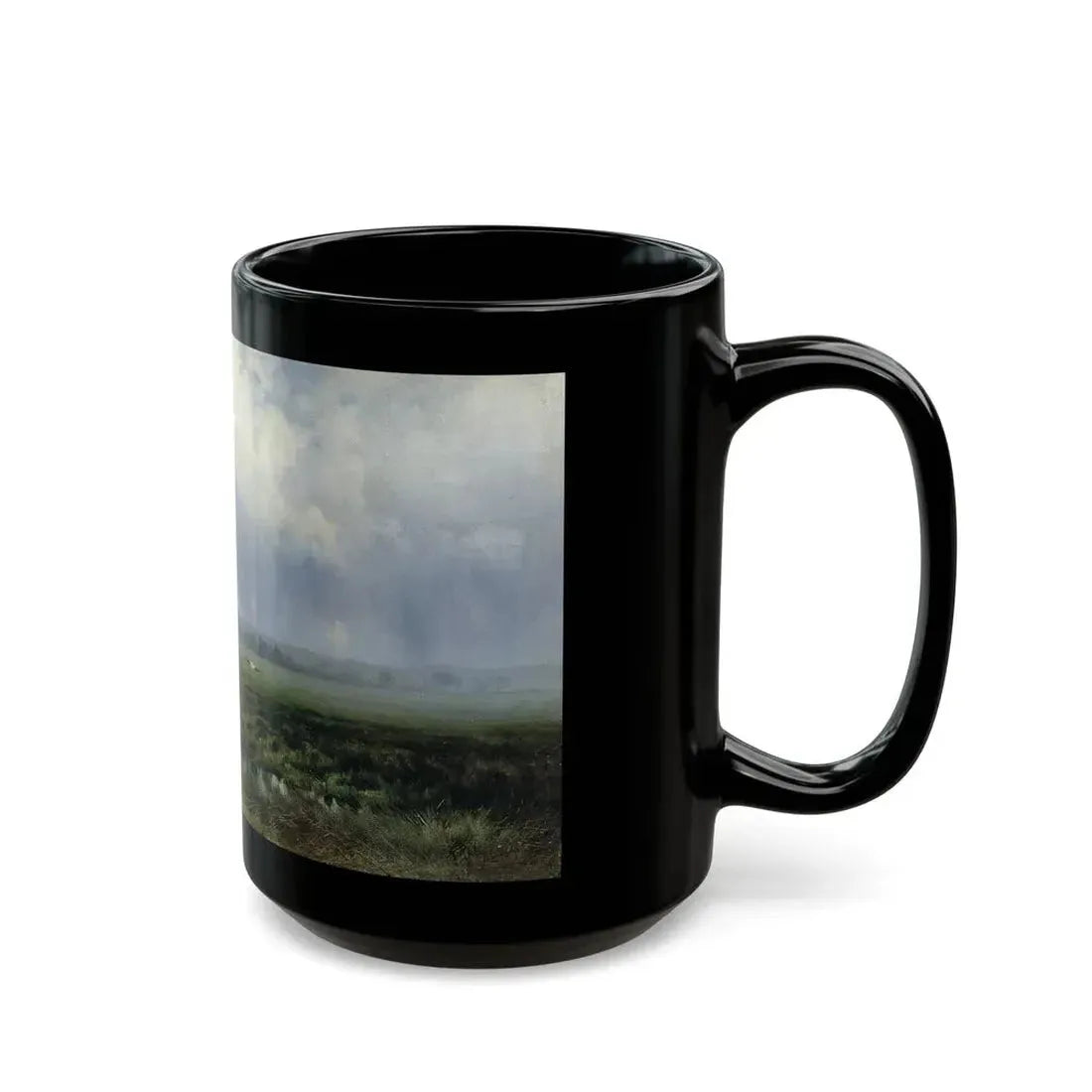 Konstantin Yakovlevich Kryzhitsky (1858-1911) A Swamp - Black Coffee Mug - Go Mug Yourself