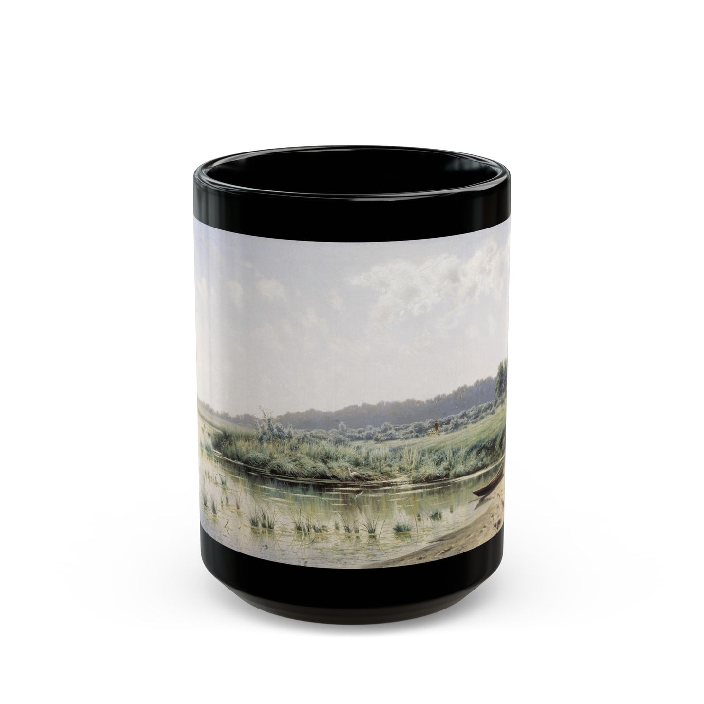 Konstantin Yakovlevich Kryzhitsky (1858-1911) Forenoon - 1885 - Black Coffee Mug-15oz-Go Mug Yourself