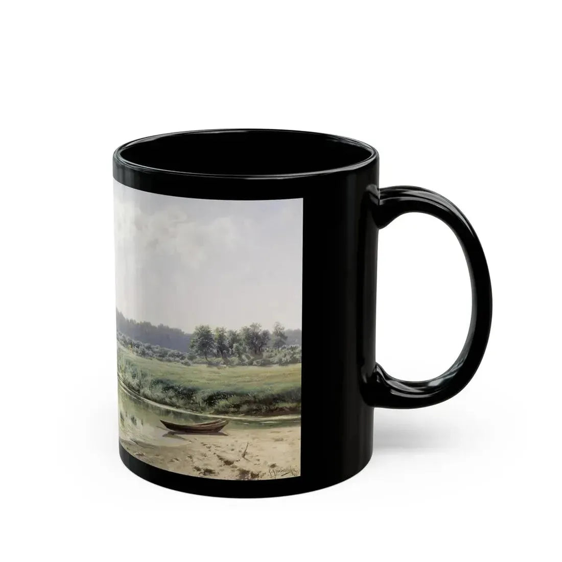 Konstantin Yakovlevich Kryzhitsky (1858-1911) Forenoon - 1885 - Black Coffee Mug - Go Mug Yourself