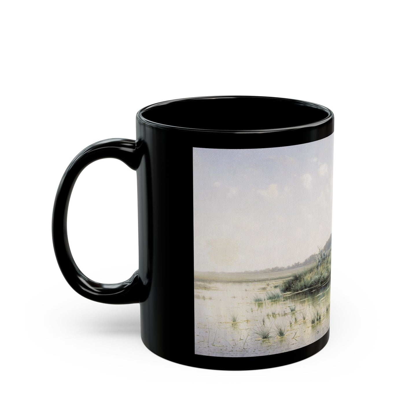 Konstantin Yakovlevich Kryzhitsky (1858-1911) Forenoon - 1885 - Black Coffee Mug-Go Mug Yourself