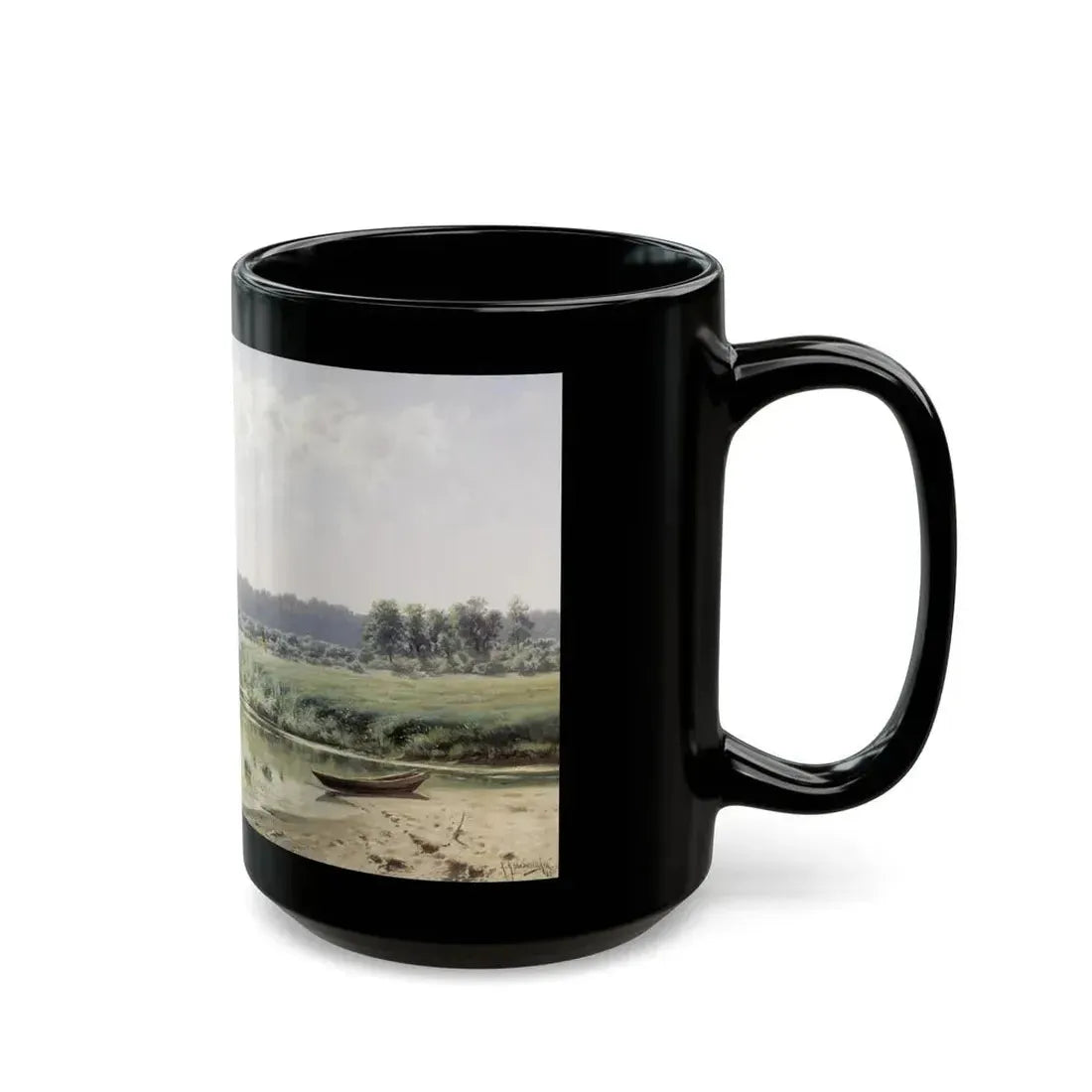 Konstantin Yakovlevich Kryzhitsky (1858-1911) Forenoon - 1885 - Black Coffee Mug - Go Mug Yourself