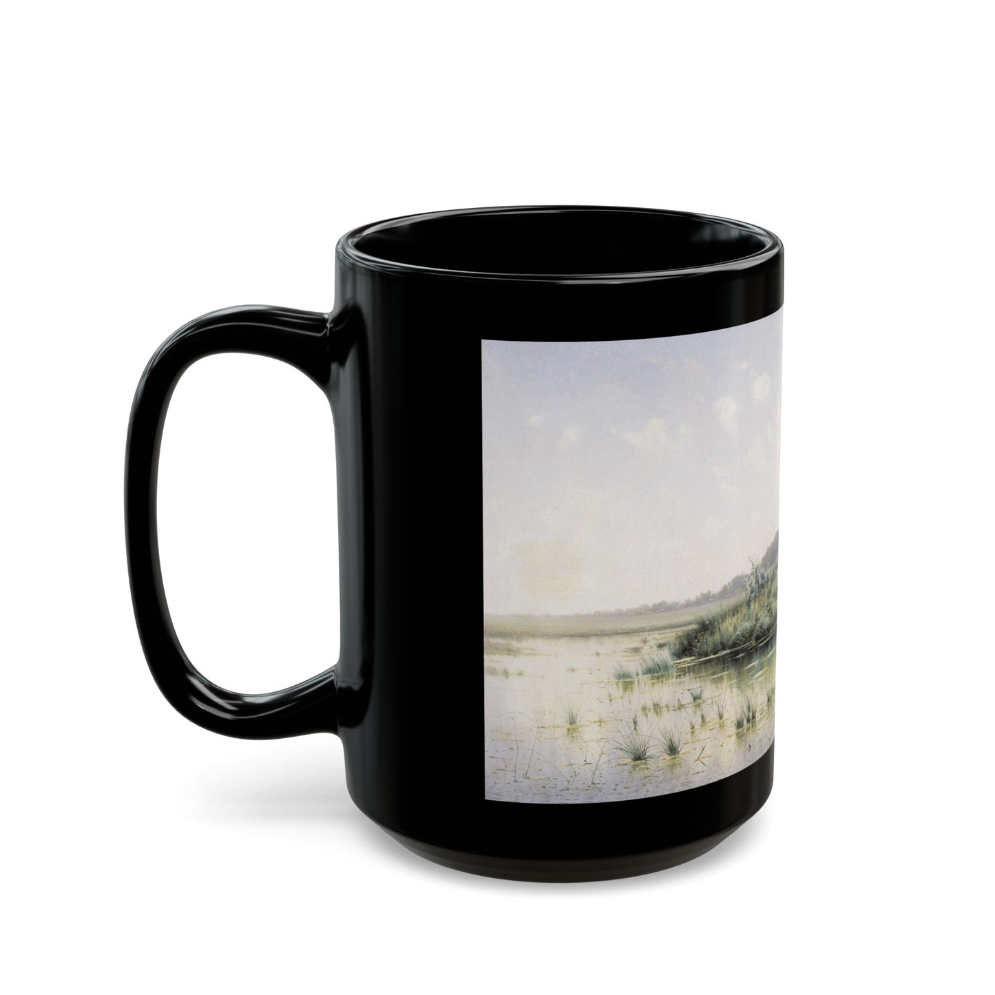 Konstantin Yakovlevich Kryzhitsky (1858-1911) Forenoon - 1885 - Black Coffee Mug-Go Mug Yourself