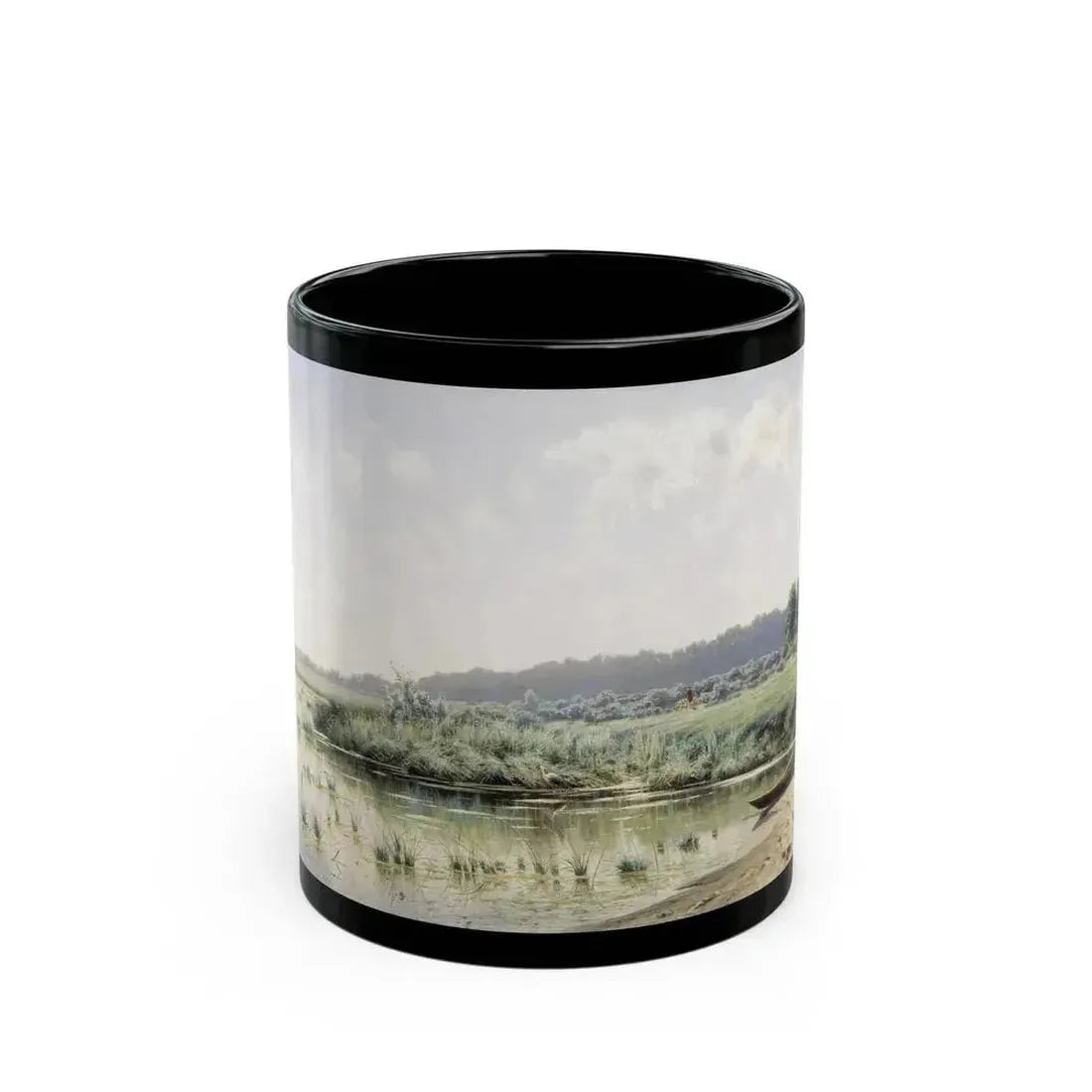 Konstantin Yakovlevich Kryzhitsky (1858-1911) Forenoon - 1885 - Black Coffee Mug - Go Mug Yourself