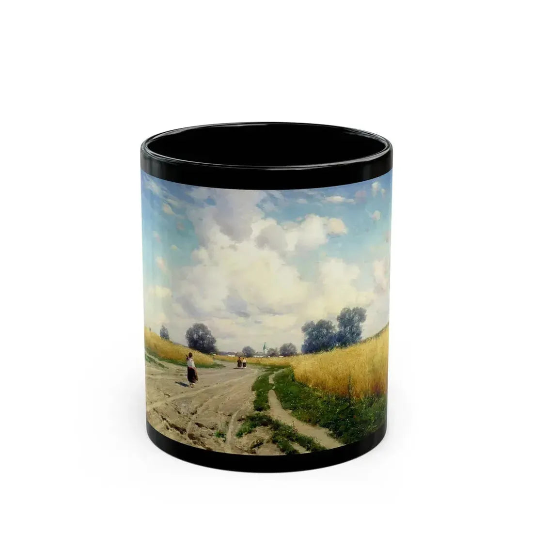 Konstantin Yakovlevich Kryzhitsky (1858-1911) Road - 1899 - Black Coffee Mug 11oz - Go Mug Yourself
