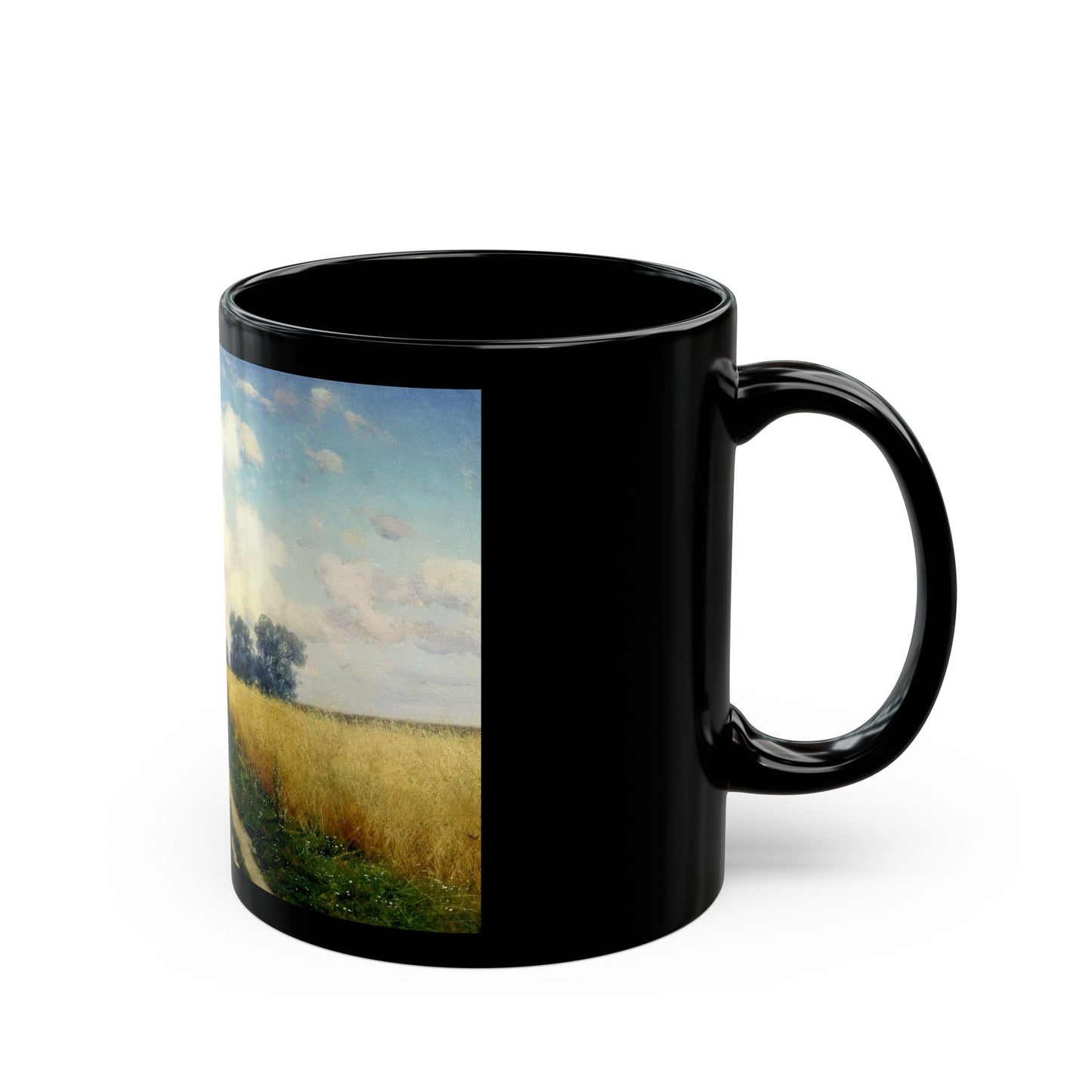 Konstantin Yakovlevich Kryzhitsky (1858-1911) Road - 1899 - Black Coffee Mug-Go Mug Yourself
