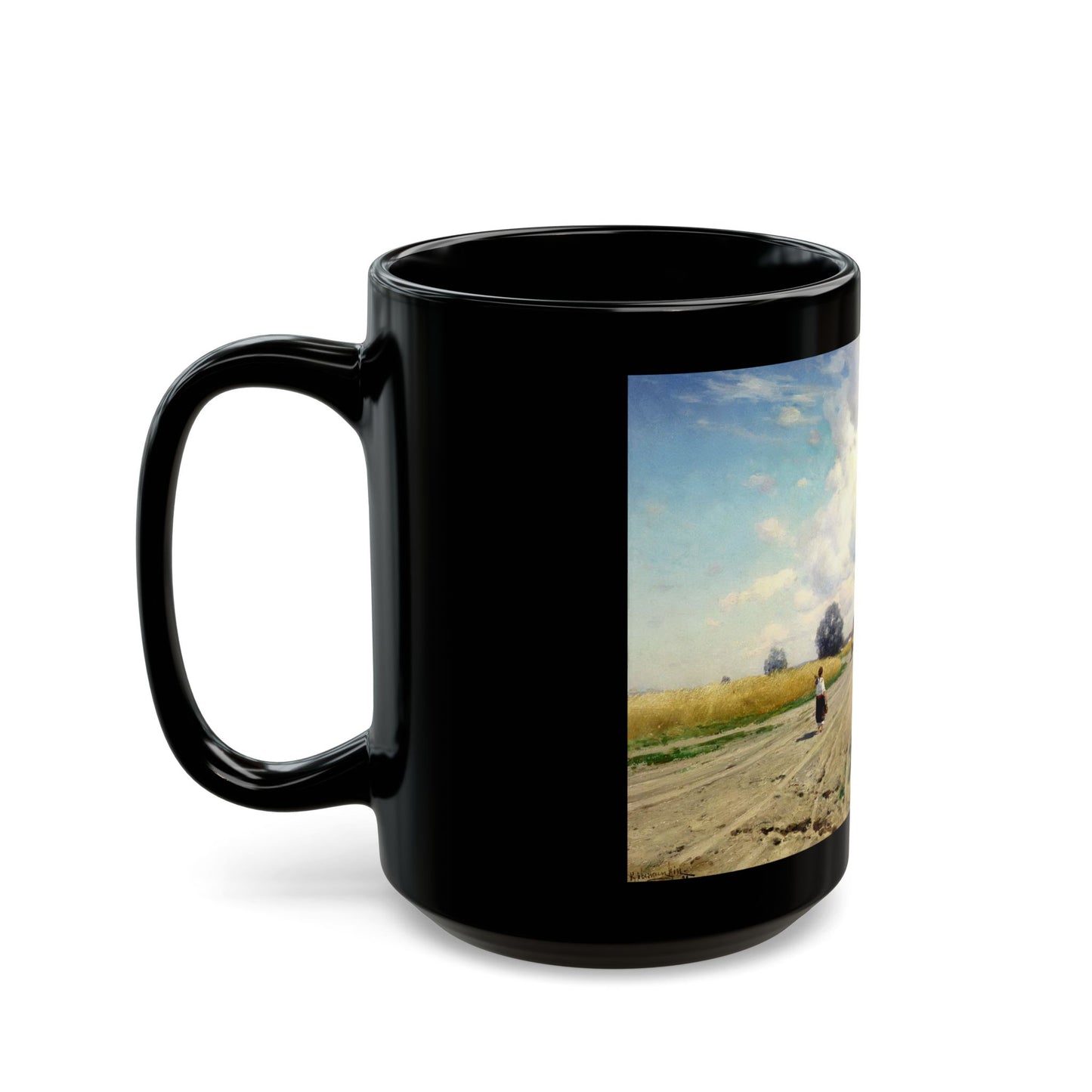 Konstantin Yakovlevich Kryzhitsky (1858-1911) Road - 1899 - Black Coffee Mug-Go Mug Yourself