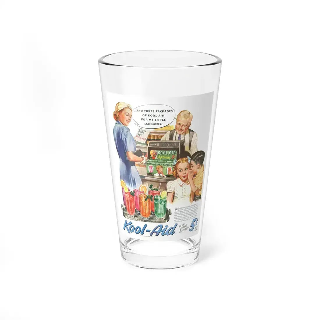 Kool Aid adverisement, 1941 - Pint Glass 16oz 16oz - Go Mug Yourself