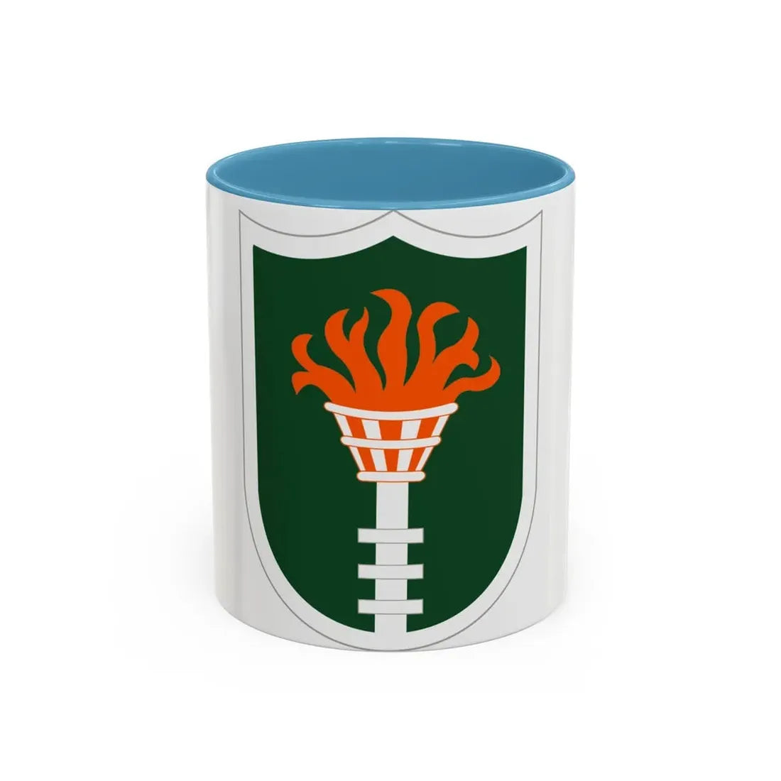 Korean Communications Zone (U.S. Army) Accent Coffee Mug 11oz Light Blue - Go Mug Yourself