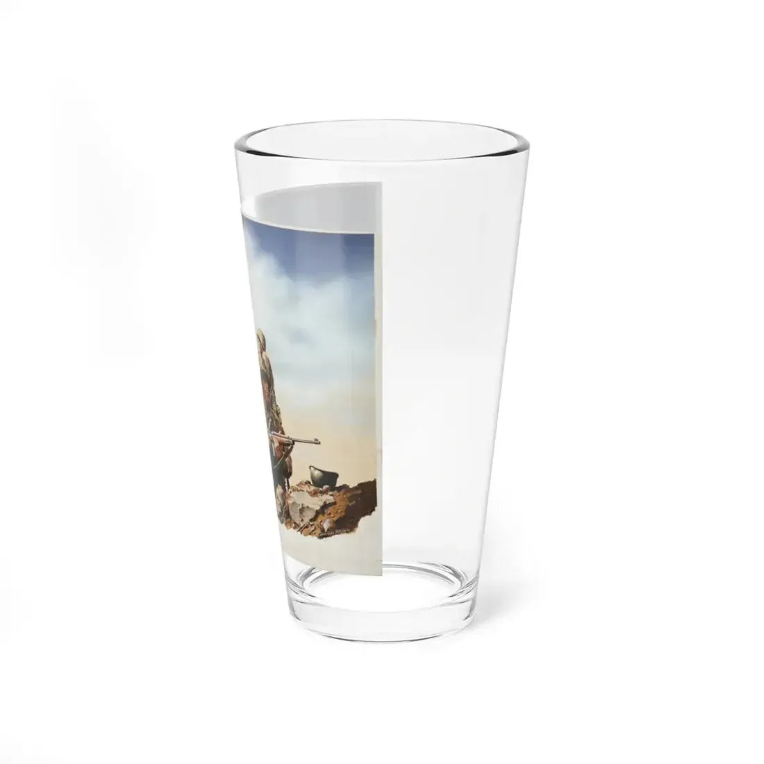 Korean War Illustration - Pint Glass 16oz - Go Mug Yourself