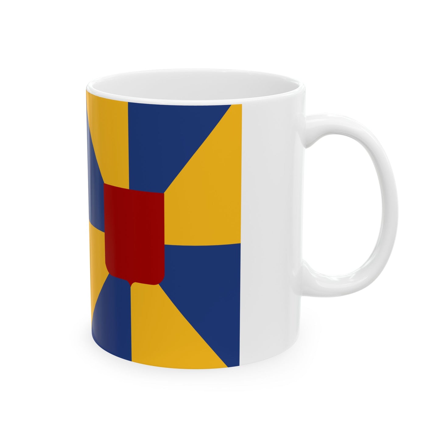 Kortemark vlag (Belgium) White Coffee Mug-Go Mug Yourself