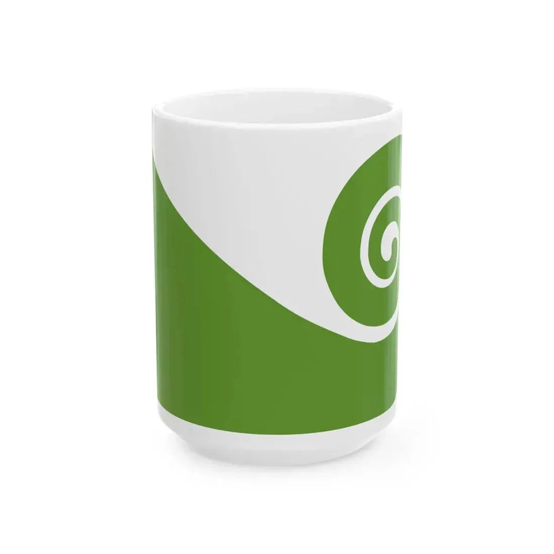Koru flag (New Zealand) White Coffee Mug 15oz - Go Mug Yourself