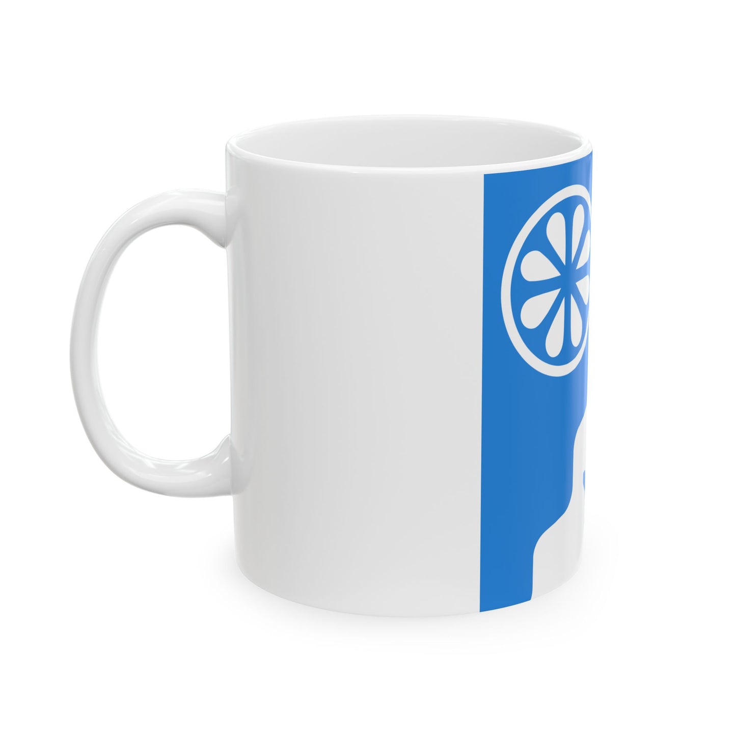Kose valla lipp (Estonia) White Coffee Mug-Go Mug Yourself