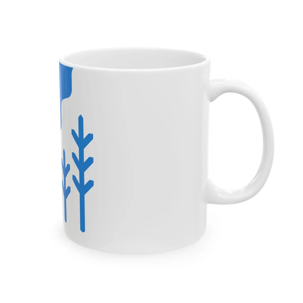 Kose valla lipp (Estonia) White Coffee Mug - Go Mug Yourself