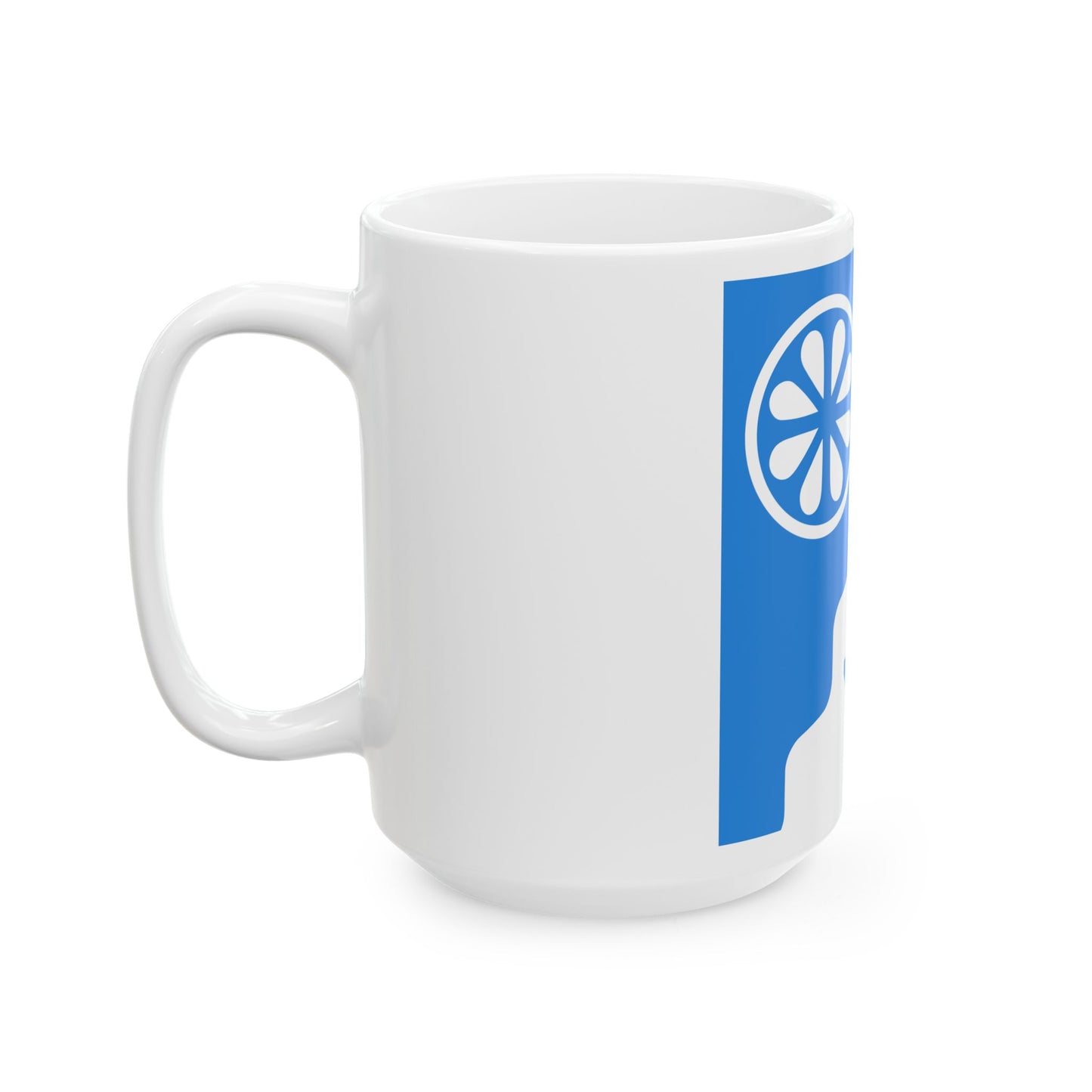 Kose valla lipp (Estonia) White Coffee Mug-Go Mug Yourself