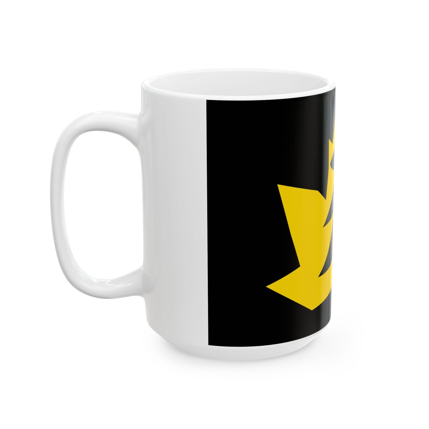 Kost ar Choed traditional district flag (France) White Coffee Mug-Go Mug Yourself