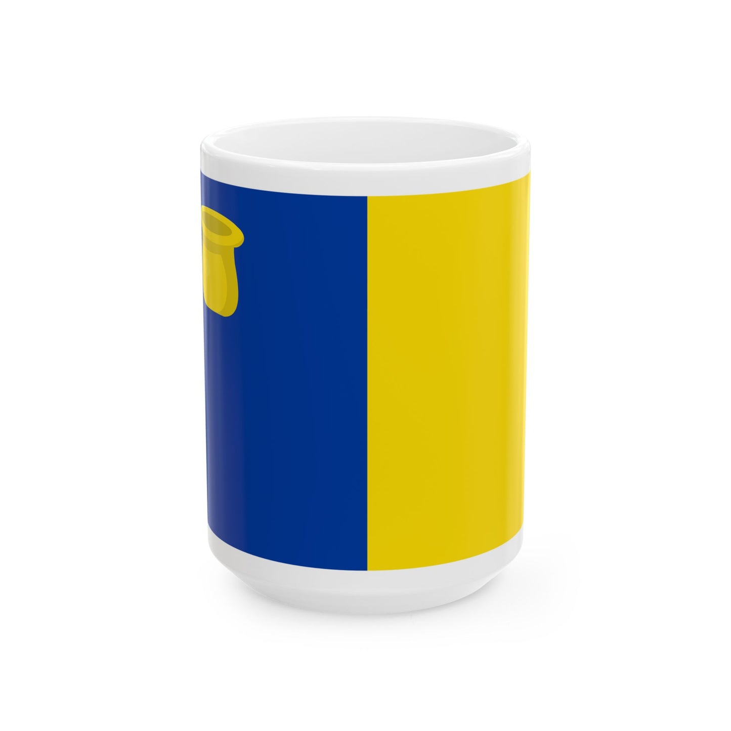 Kraainem vlag (Belgium) White Coffee Mug-15oz-Go Mug Yourself