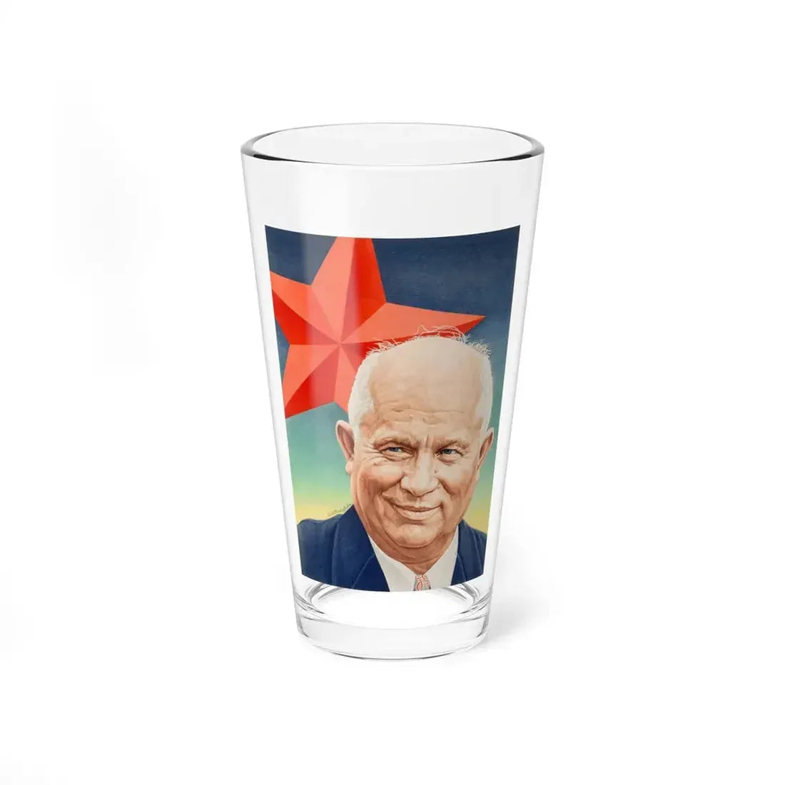 Krushev, Time Magazine cover, July 22, 1957 - Pint Glass 16oz 16oz - Go Mug Yourself