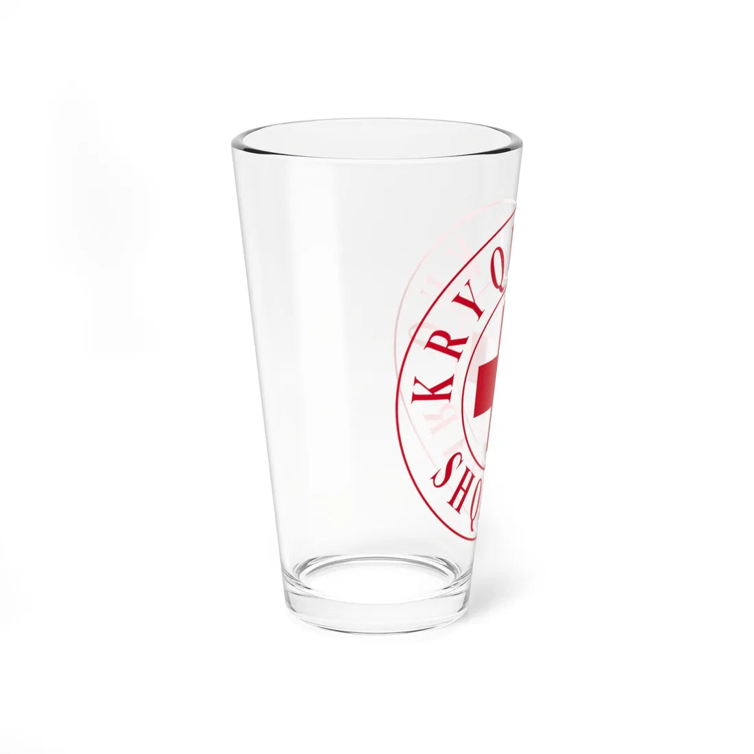 Kryqi i Kuq Shqiptar (Albania) Pint Glass 16oz - Go Mug Yourself