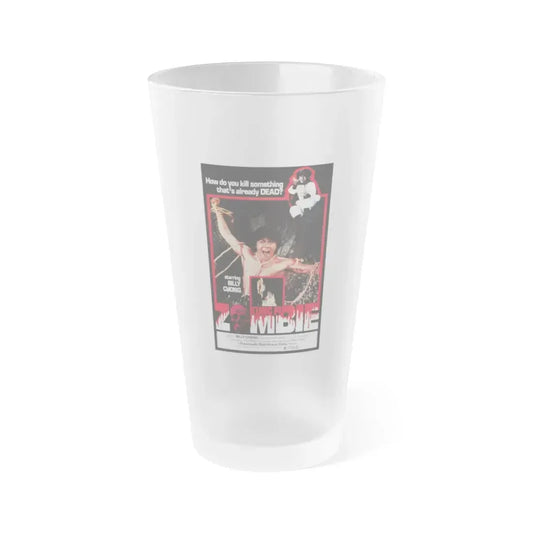 KUNG FU ZOMBIE 1981 Movie Poster - Frosted Pint Glass 16oz 16oz Frosted - Go Mug Yourself