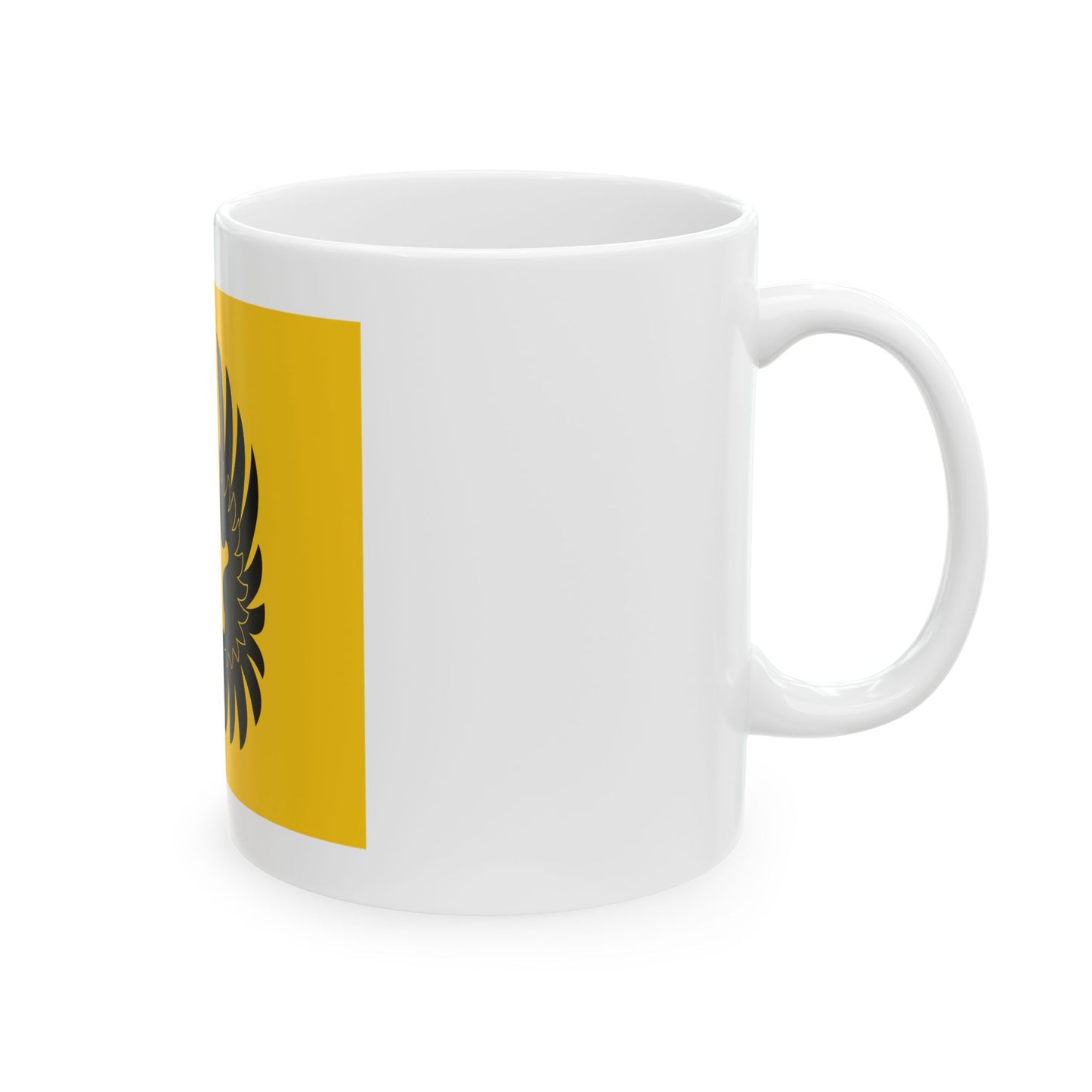 Kuopion huoltopataljoonan lippu (Finland) White Coffee Mug-Go Mug Yourself