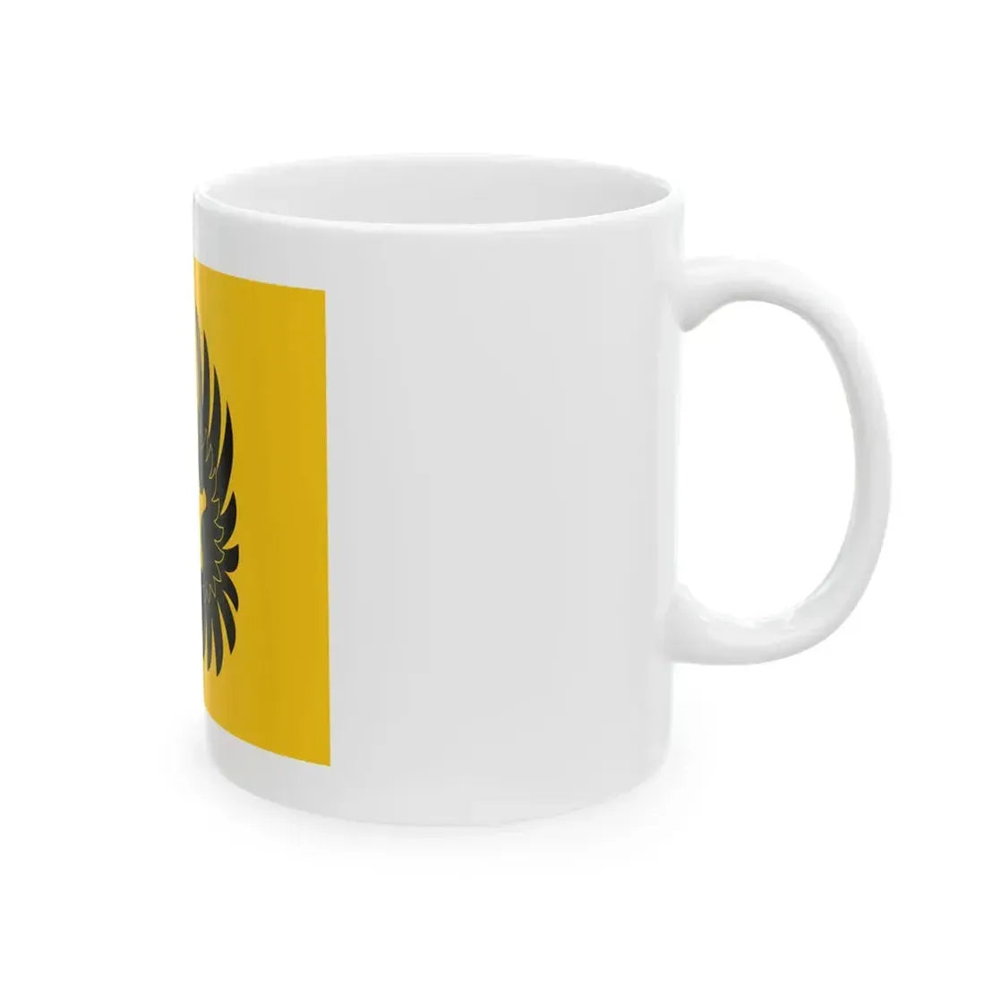 Kuopion huoltopataljoonan lippu (Finland) White Coffee Mug - Go Mug Yourself