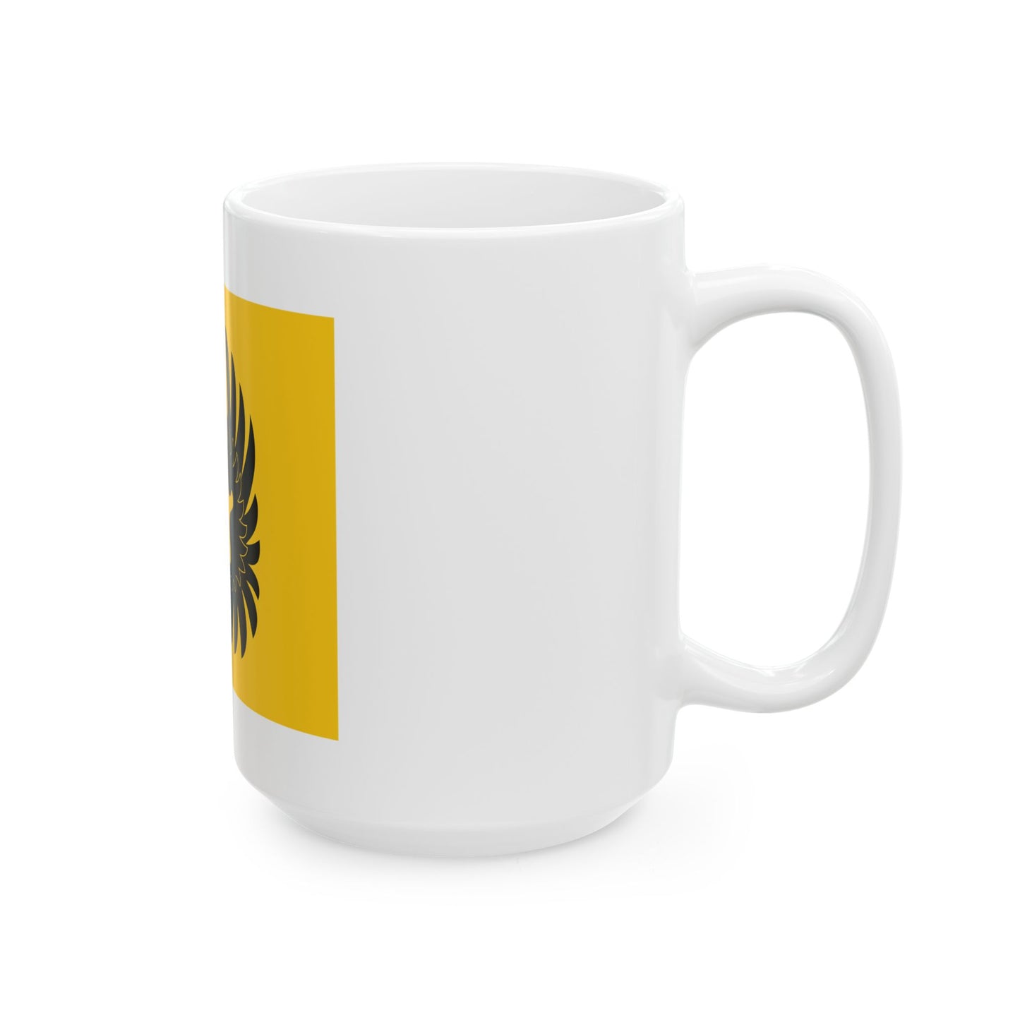Kuopion huoltopataljoonan lippu (Finland) White Coffee Mug-Go Mug Yourself
