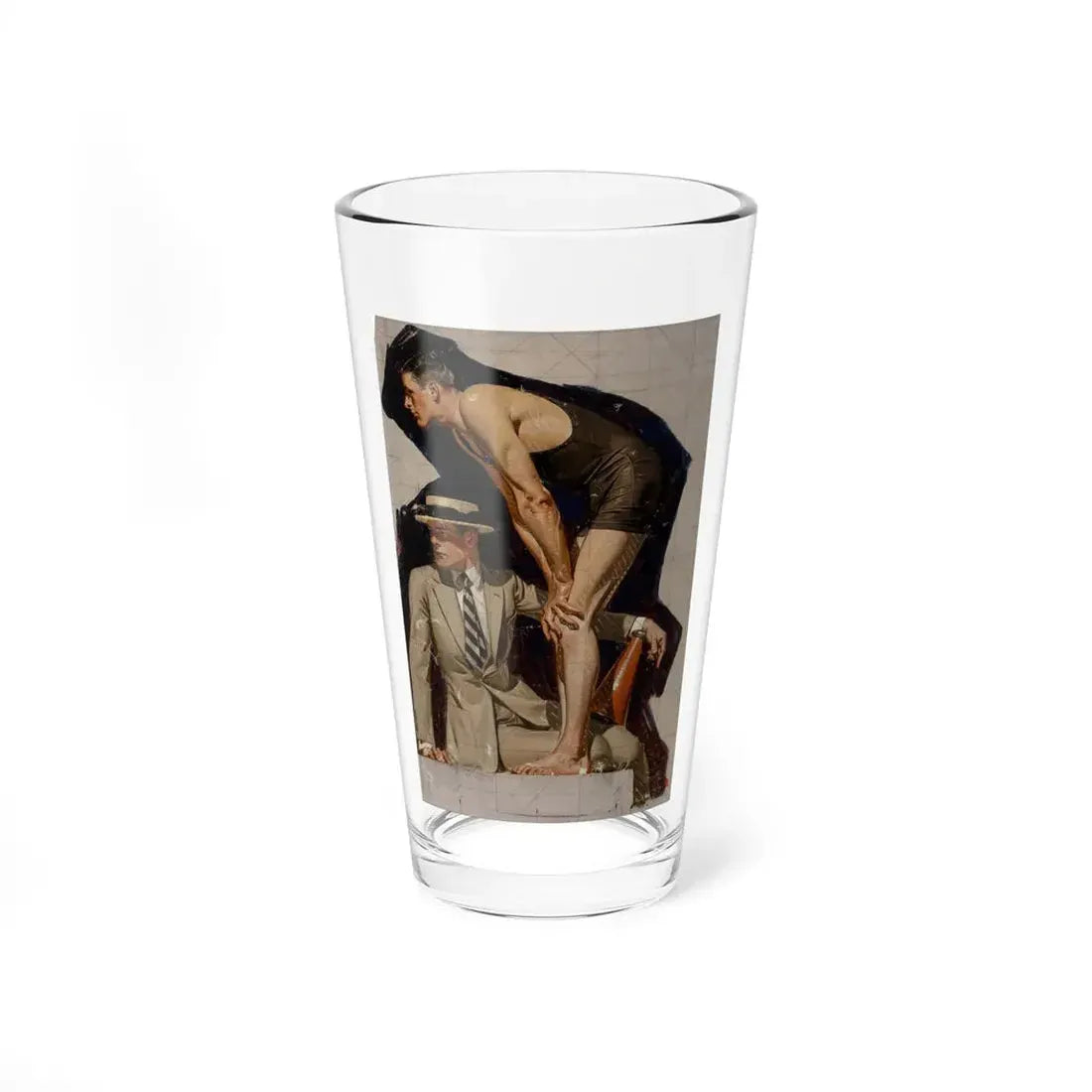 Kuppenheimer advertisement study, circa 1920 - Pint Glass 16oz 16oz - Go Mug Yourself
