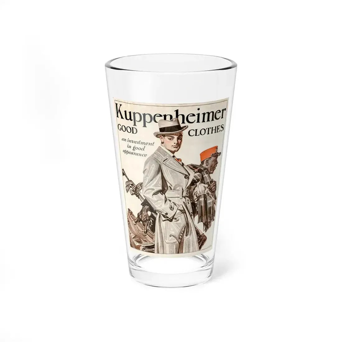 Kuppenheimer Good Clothes, The Saturday Evening Post, September 10, 1921 - Pint Glass 16oz 16oz - Go Mug Yourself