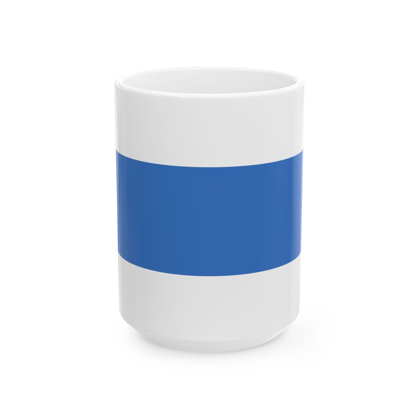 Kuressaare lipp (Estonia) White Coffee Mug-15oz-Go Mug Yourself