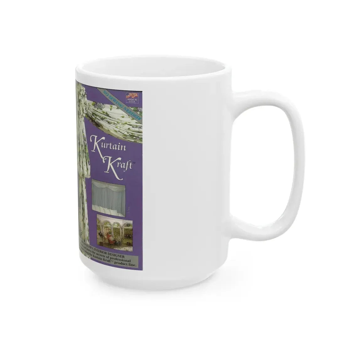 KURTAIN KRAFT (VHS COVER) - White Coffee Mug - Go Mug Yourself