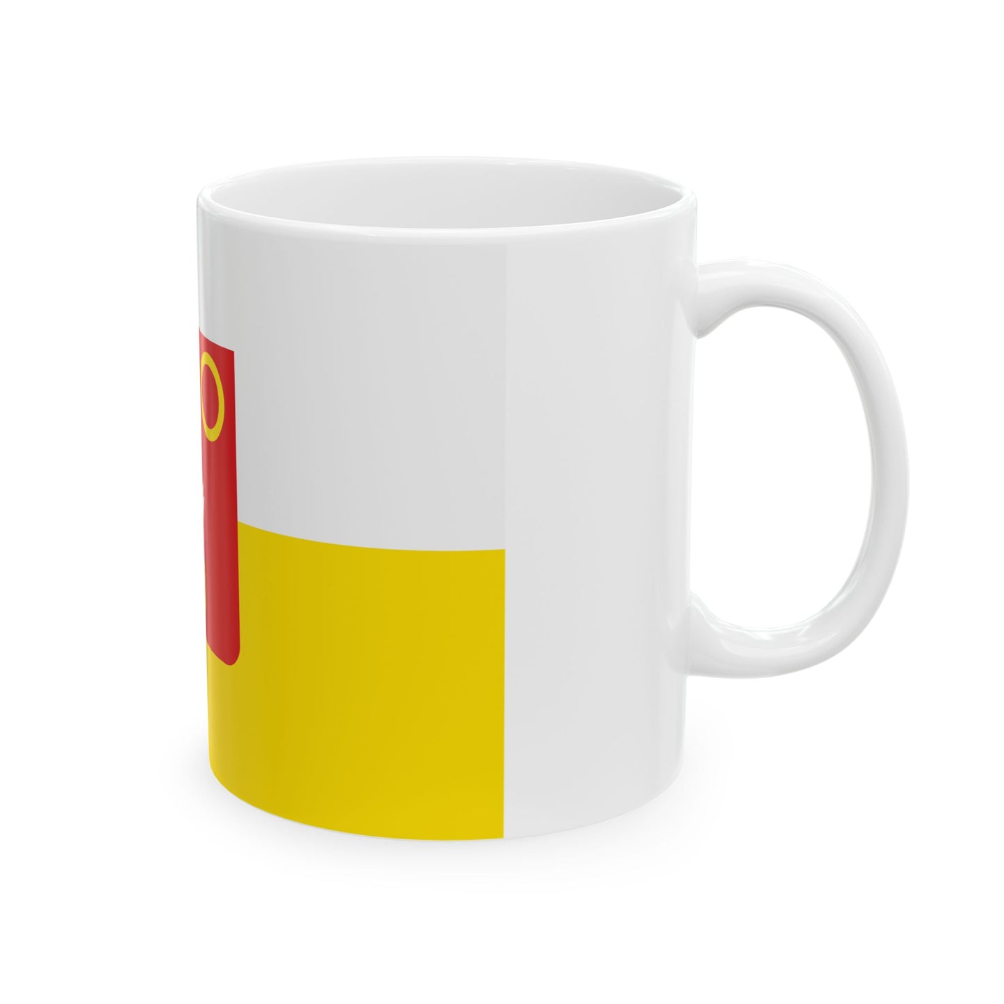 Kuurne vlag (Belgium) White Coffee Mug-Go Mug Yourself
