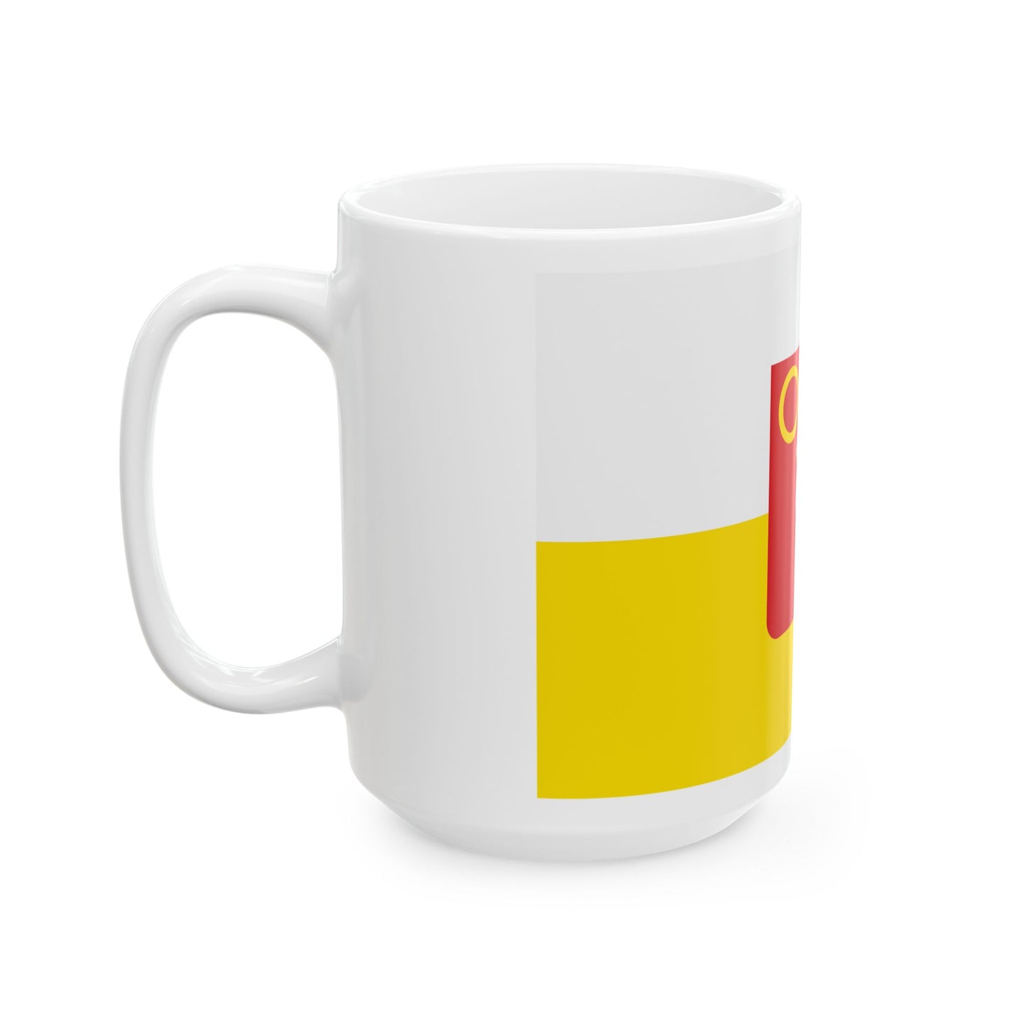 Kuurne vlag (Belgium) White Coffee Mug-Go Mug Yourself
