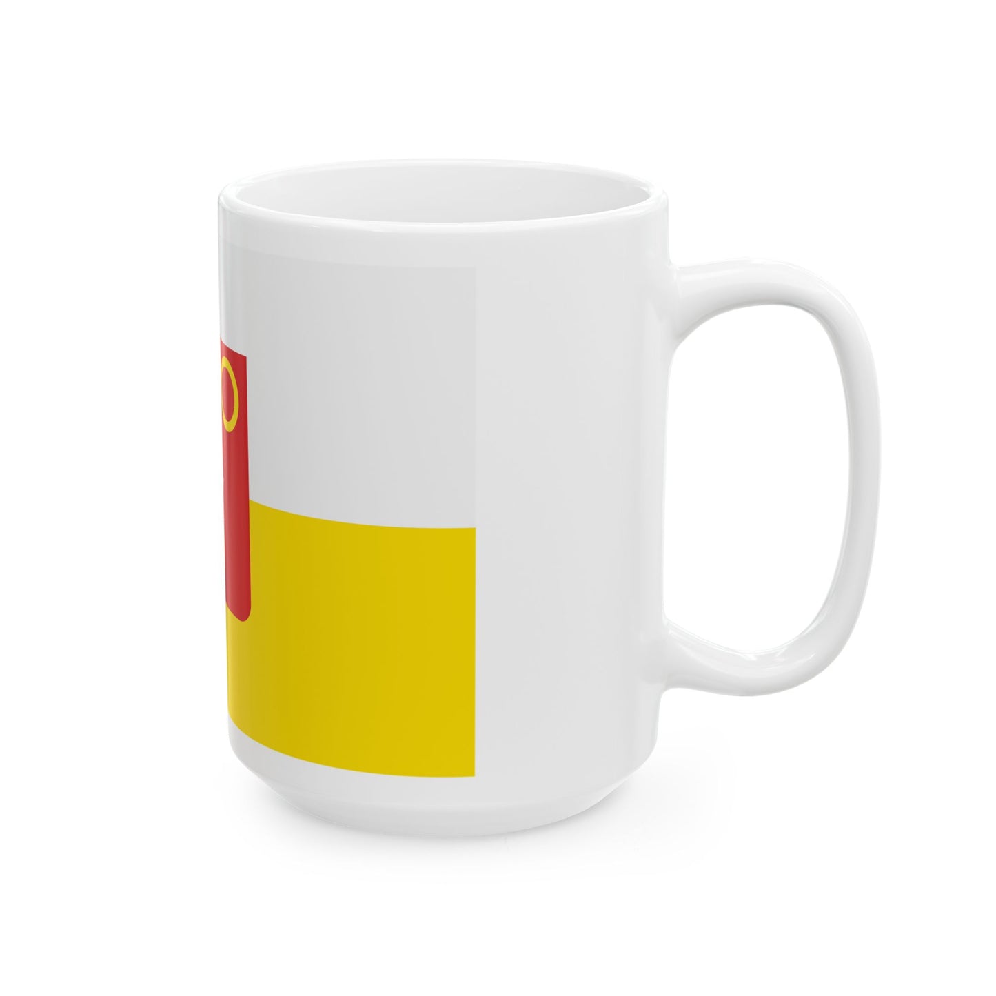 Kuurne vlag (Belgium) White Coffee Mug-Go Mug Yourself