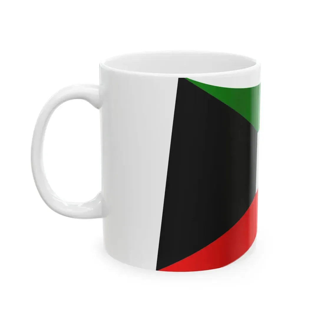 Kuwait Flag - iconic waving (Kuwait) White Coffee Mug - Go Mug Yourself