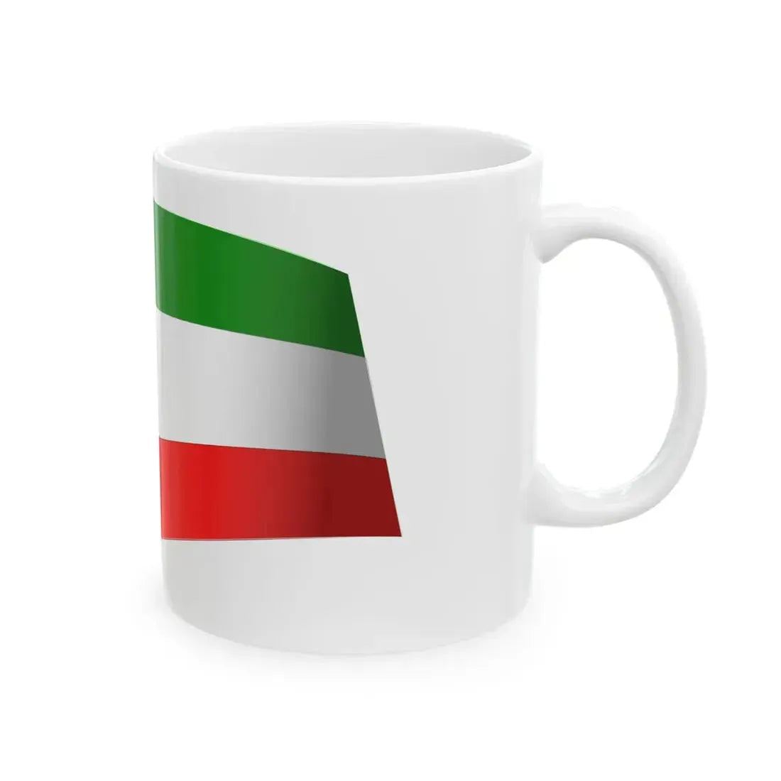 Kuwait Flag - iconic waving (Kuwait) White Coffee Mug - Go Mug Yourself