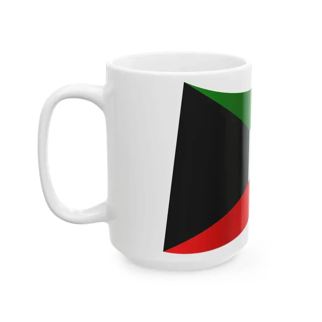 Kuwait Flag - iconic waving (Kuwait) White Coffee Mug - Go Mug Yourself
