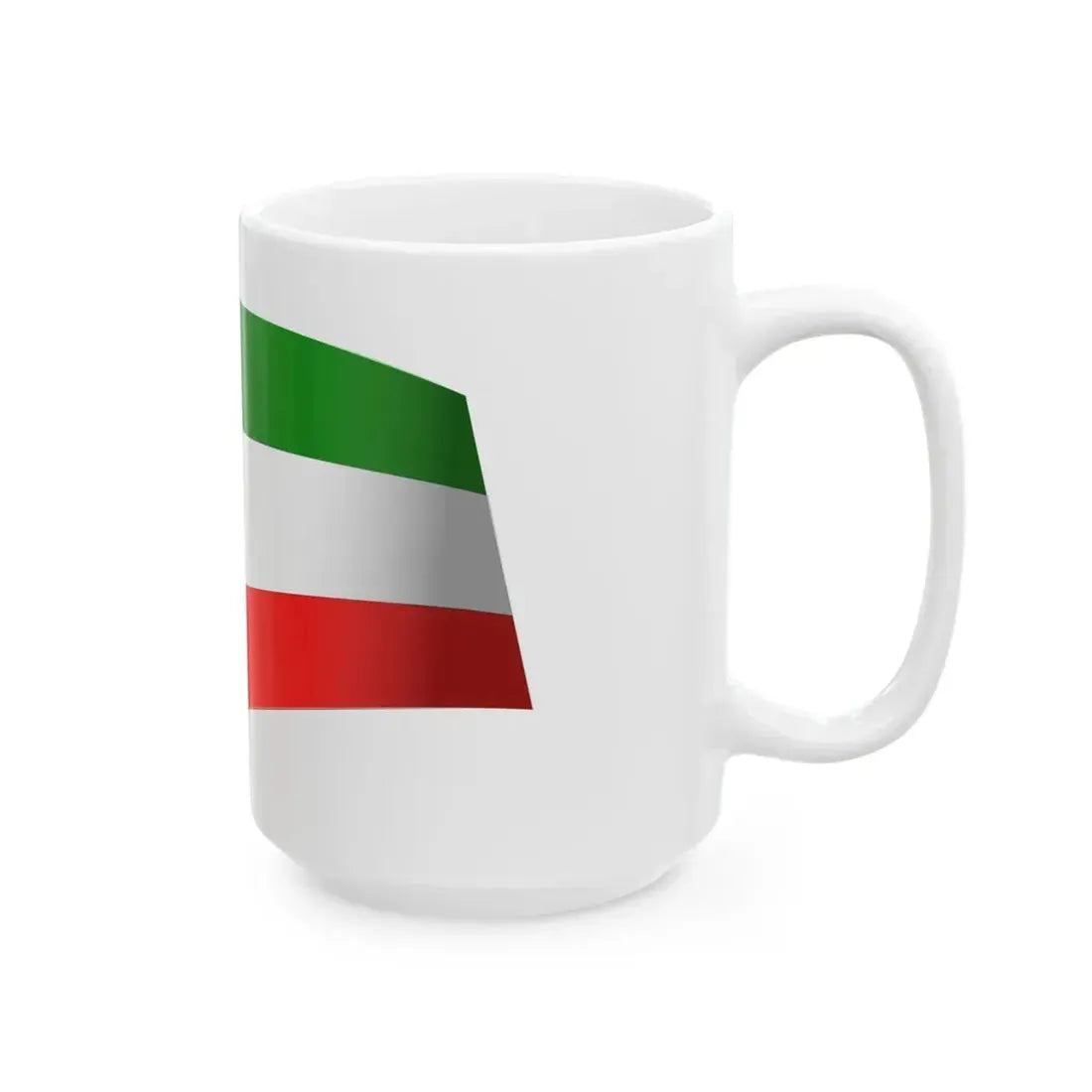 Kuwait Flag - iconic waving (Kuwait) White Coffee Mug - Go Mug Yourself