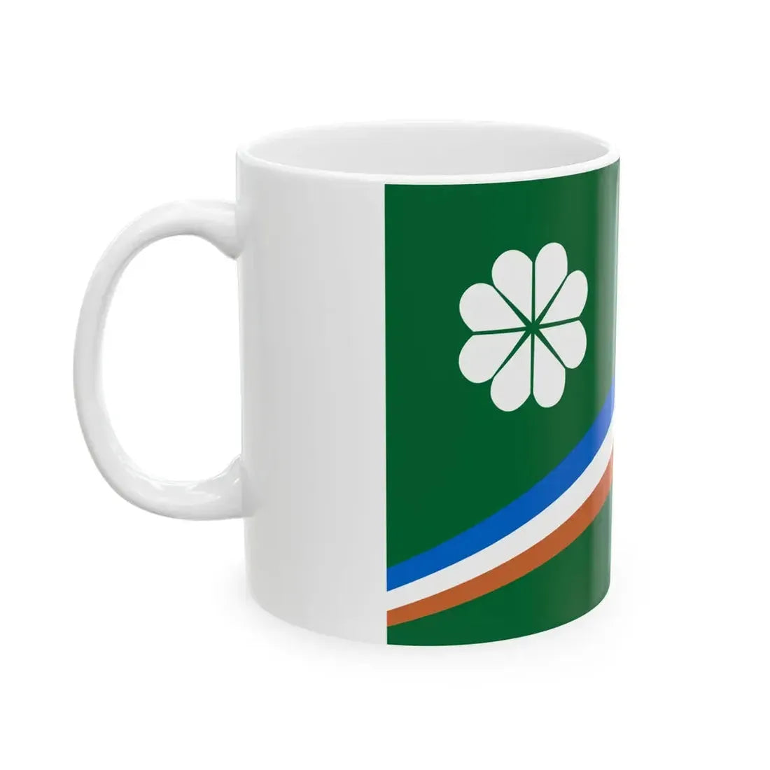 Kwajalein Atoll Flag (Marshall Islands) White Coffee Mug - Go Mug Yourself