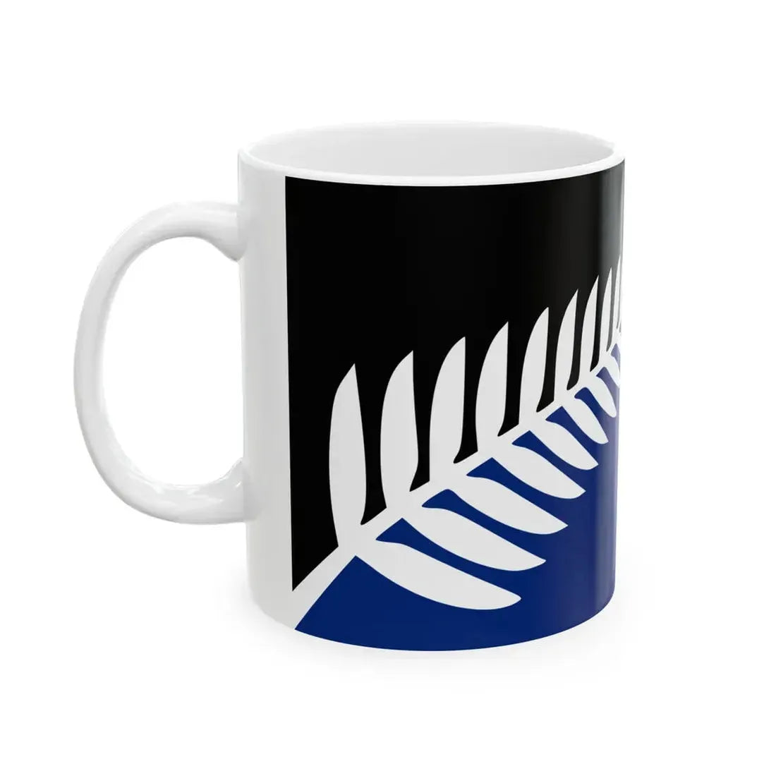 Kyle Lockwoods New Zealand Flag alt 1 (New Zealand) White Coffee Mug - Go Mug Yourself