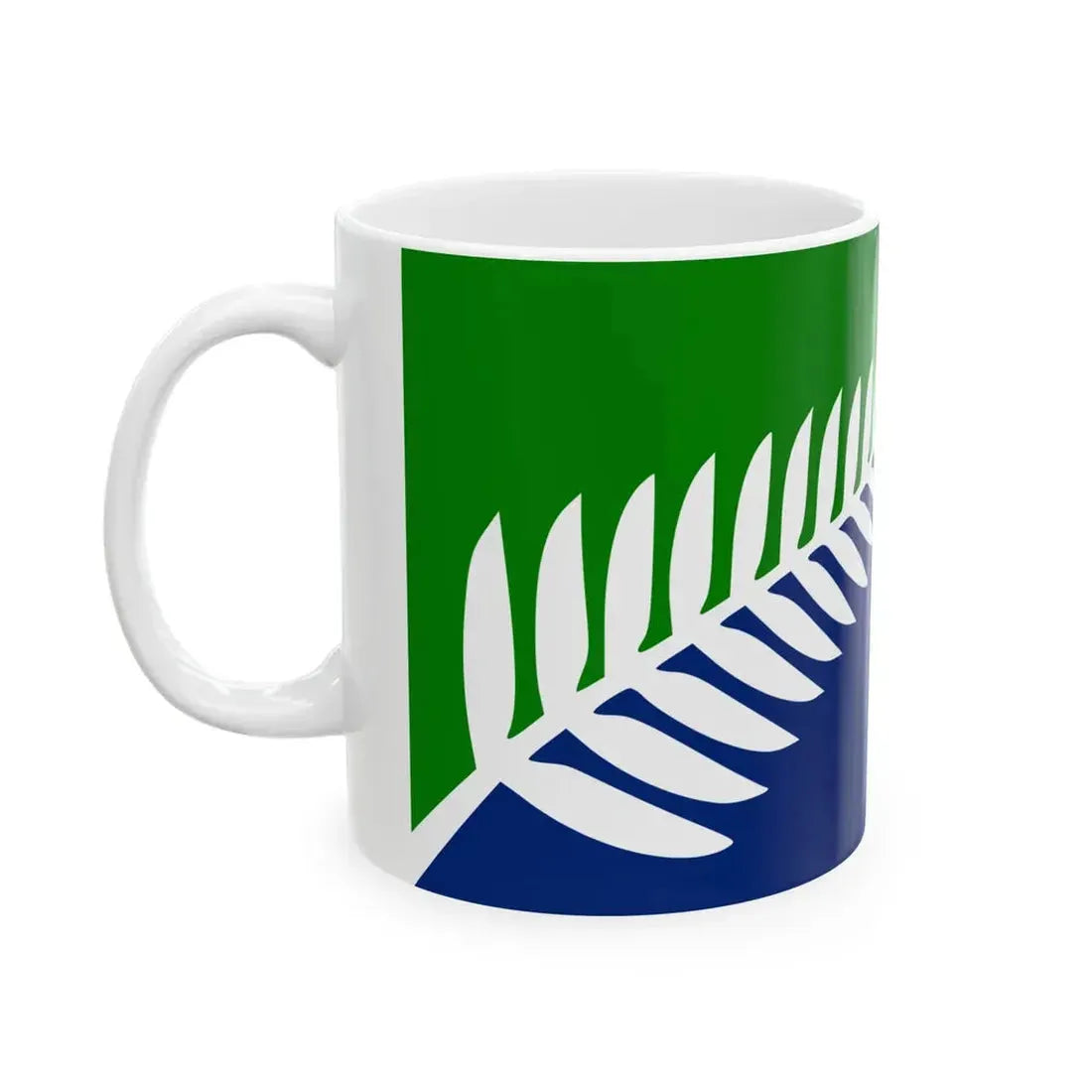 Kyle Lockwoods New Zealand Flag alt 3 (New Zealand) White Coffee Mug - Go Mug Yourself