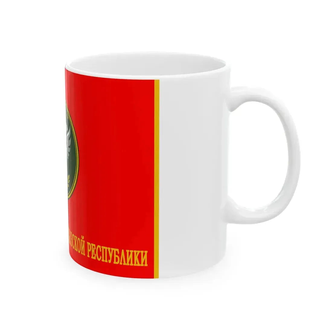 Kyrgyzstan Border Service Flag Obverse (Kyrgyzstan) White Coffee Mug - Go Mug Yourself
