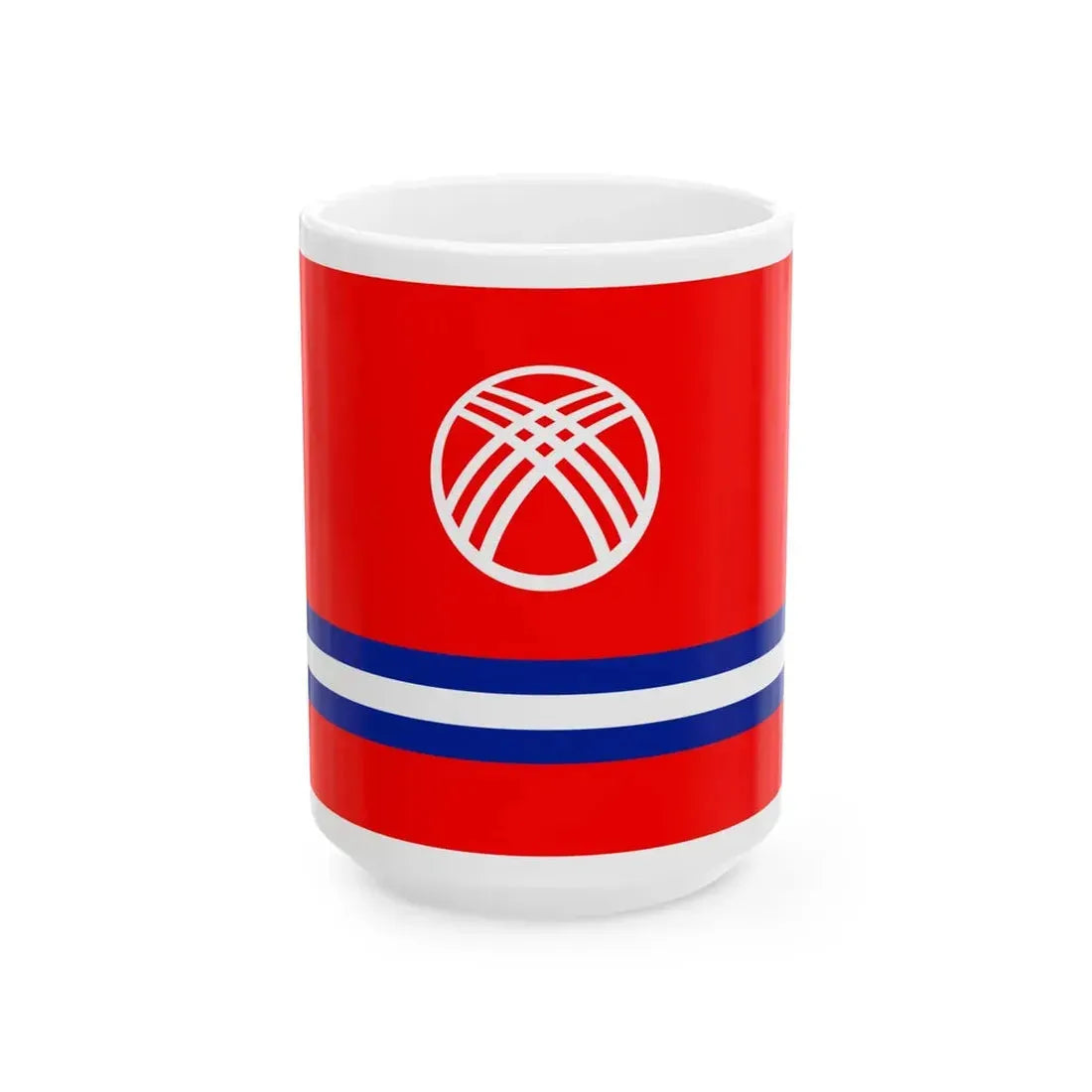 Kyrgyzstan Flag Proposal 5 2011 (Kyrgyzstan) White Coffee Mug 15oz - Go Mug Yourself