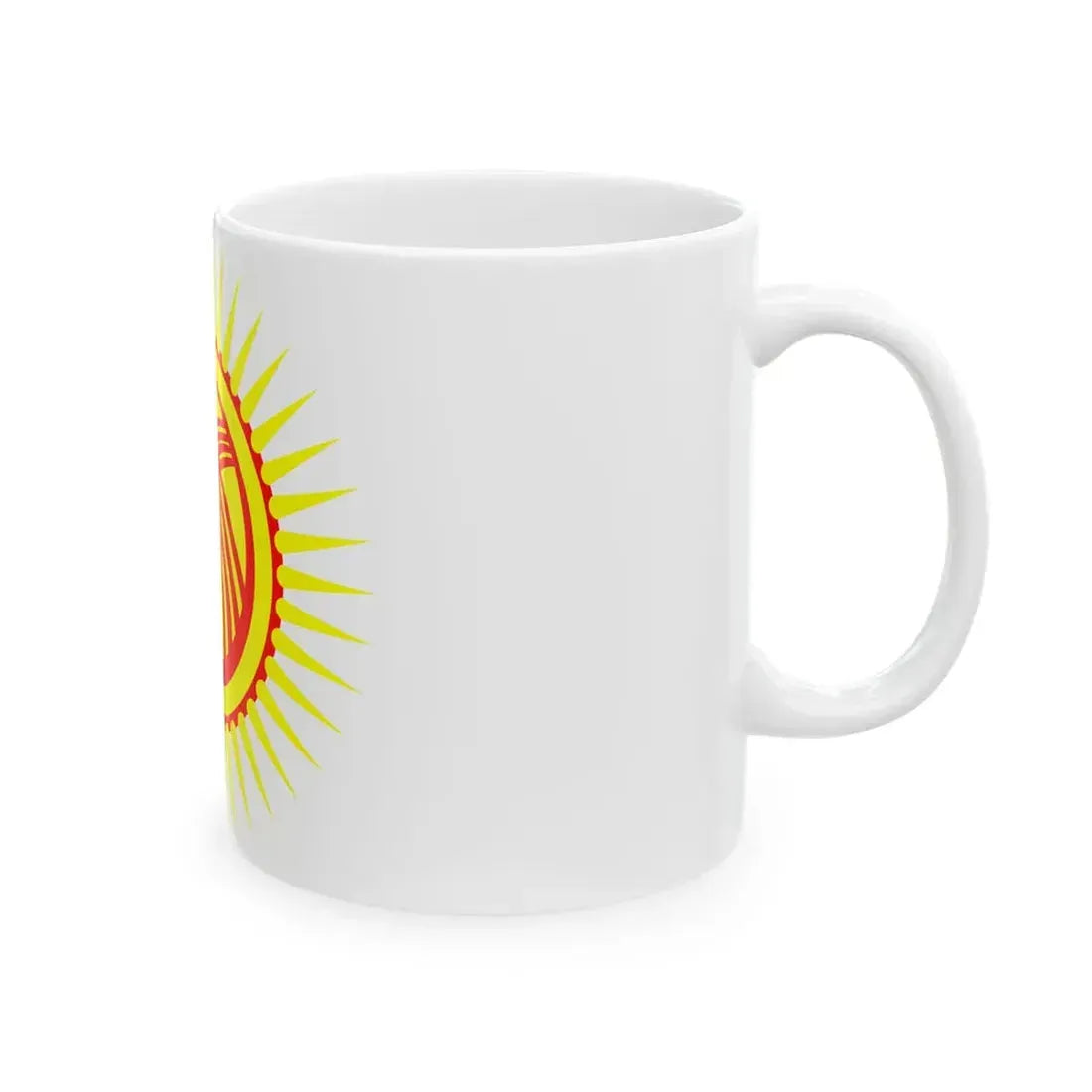 Kyrgyzstan flag tunduk (Kyrgyzstan) White Coffee Mug - Go Mug Yourself