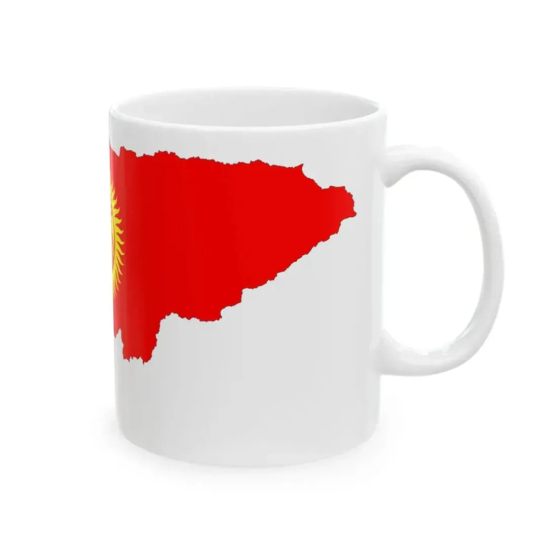 Kyrgyzstan-Flagmap 1992-2023 (Kyrgyzstan) White Coffee Mug - Go Mug Yourself