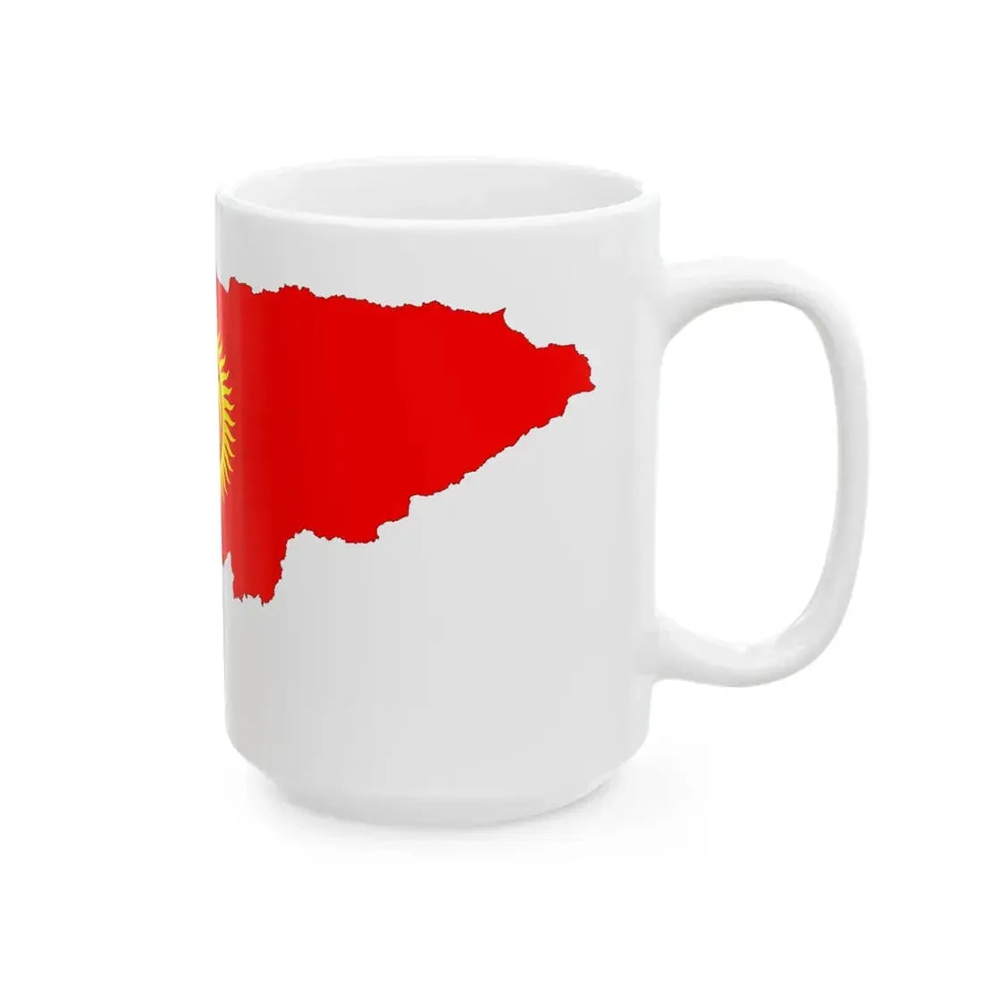 Kyrgyzstan-Flagmap 1992-2023 (Kyrgyzstan) White Coffee Mug - Go Mug Yourself