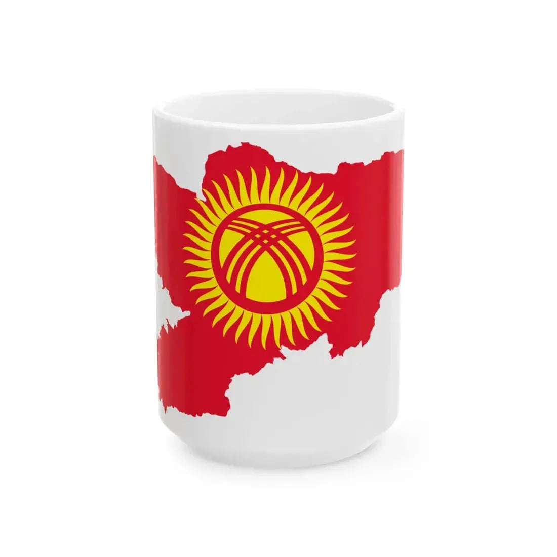 Kyrgyzstan stub 1992-2023 (Kyrgyzstan) White Coffee Mug 15oz - Go Mug Yourself