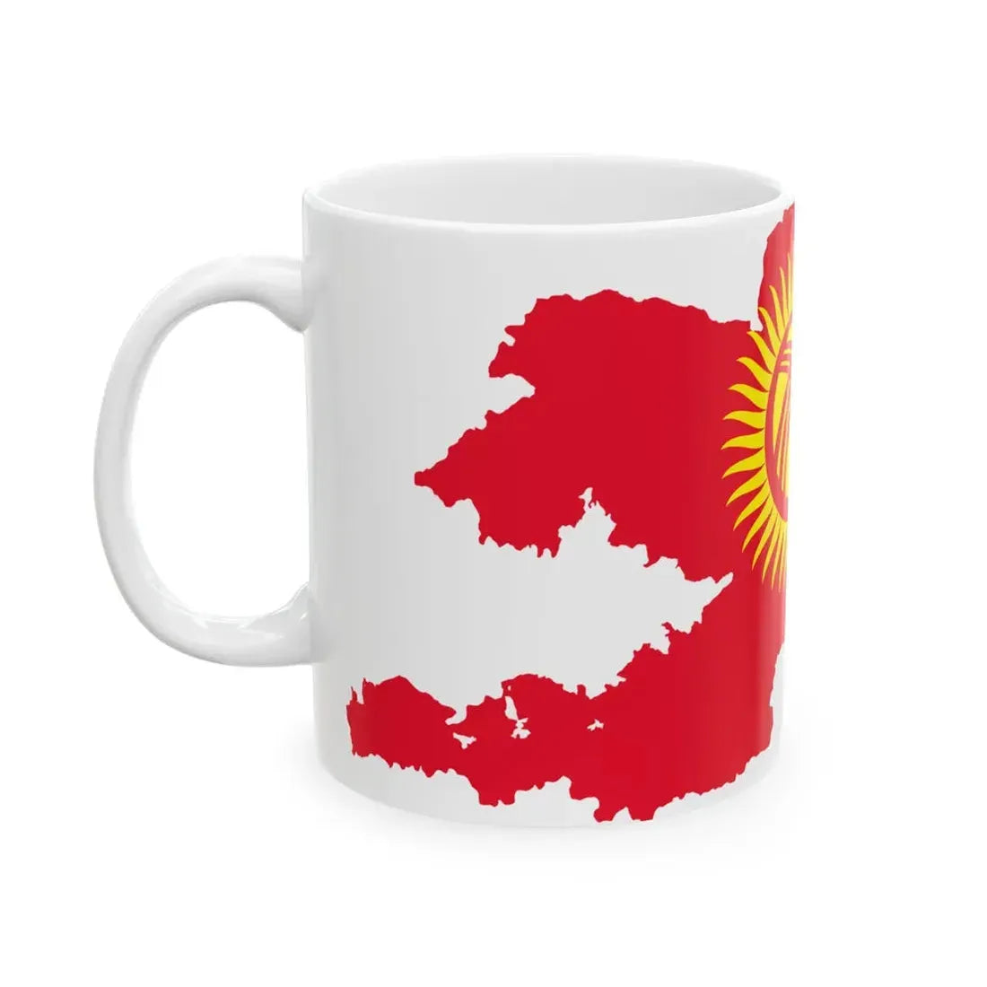 Kyrgyzstan stub 1992-2023 (Kyrgyzstan) White Coffee Mug - Go Mug Yourself