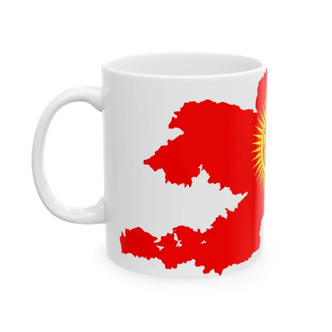 Kyrgyzstan stub (Kyrgyzstan) White Coffee Mug - Go Mug Yourself