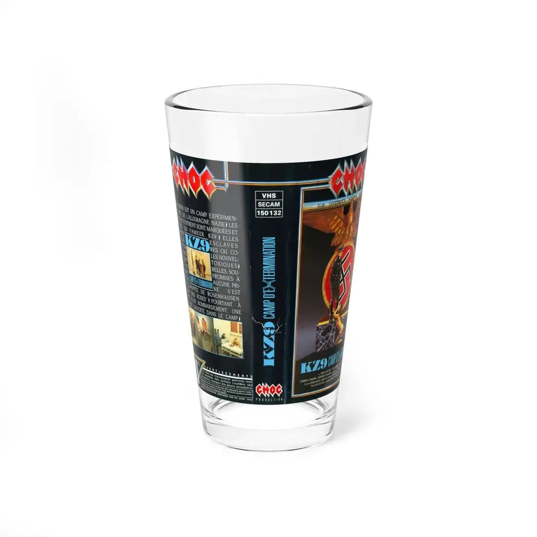 KZ9 CAMP DEXTERMINATION (VHS COVER) Pint Glass 16oz 16oz - Go Mug Yourself
